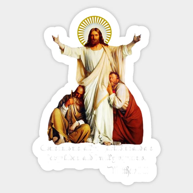 Jesus Christ Come to Me Light of the World Catholic Christian Sticker by hispanicworld